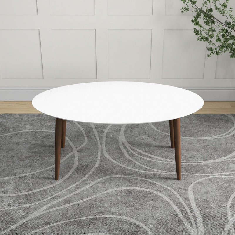 Ada - Mid-Century Modern Style Oval Dining Table - R&R Furniture Gallery (Fountain Valley, CA)