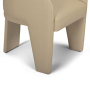 Leo - Performance Vegan Leather Dining Chair - Taupe - R&R Furniture Gallery (Fountain Valley, CA)