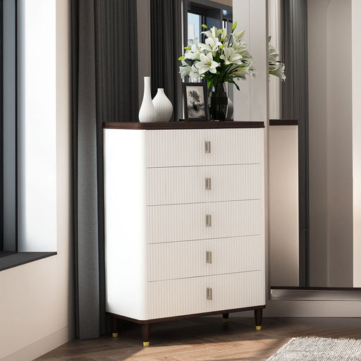 Carena - Chest - White & Brown - R&R Furniture Gallery (Fountain Valley, CA)