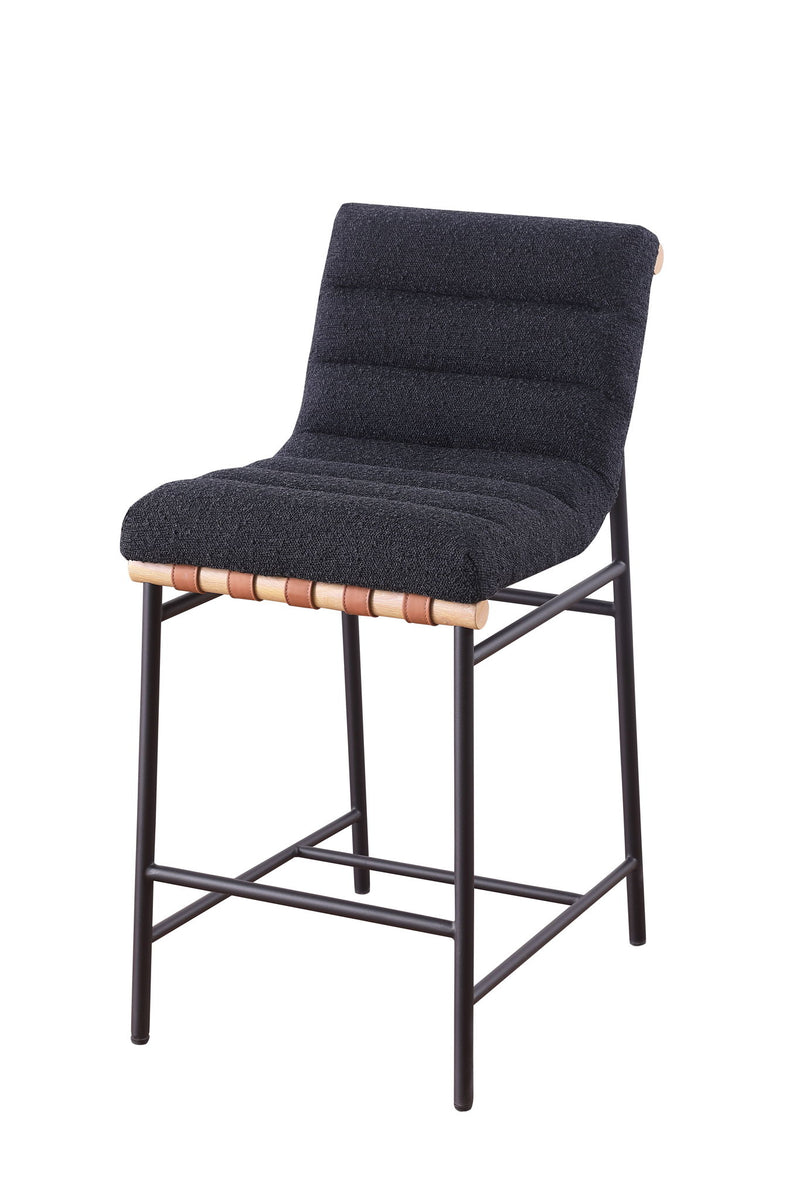 Lahni - 17" Boucle Fabric Counter Height Chair - R&R Furniture Gallery (Fountain Valley, CA)