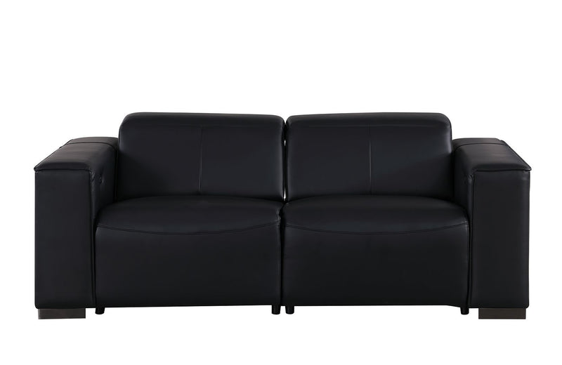 1208 - Leather Reclining Set (Sofa, Loveseat & Chair With 5 Power Recliners)