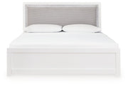 Maeling - King Upholstered Panel Bed - White - R&R Furniture Gallery (Fountain Valley, CA)