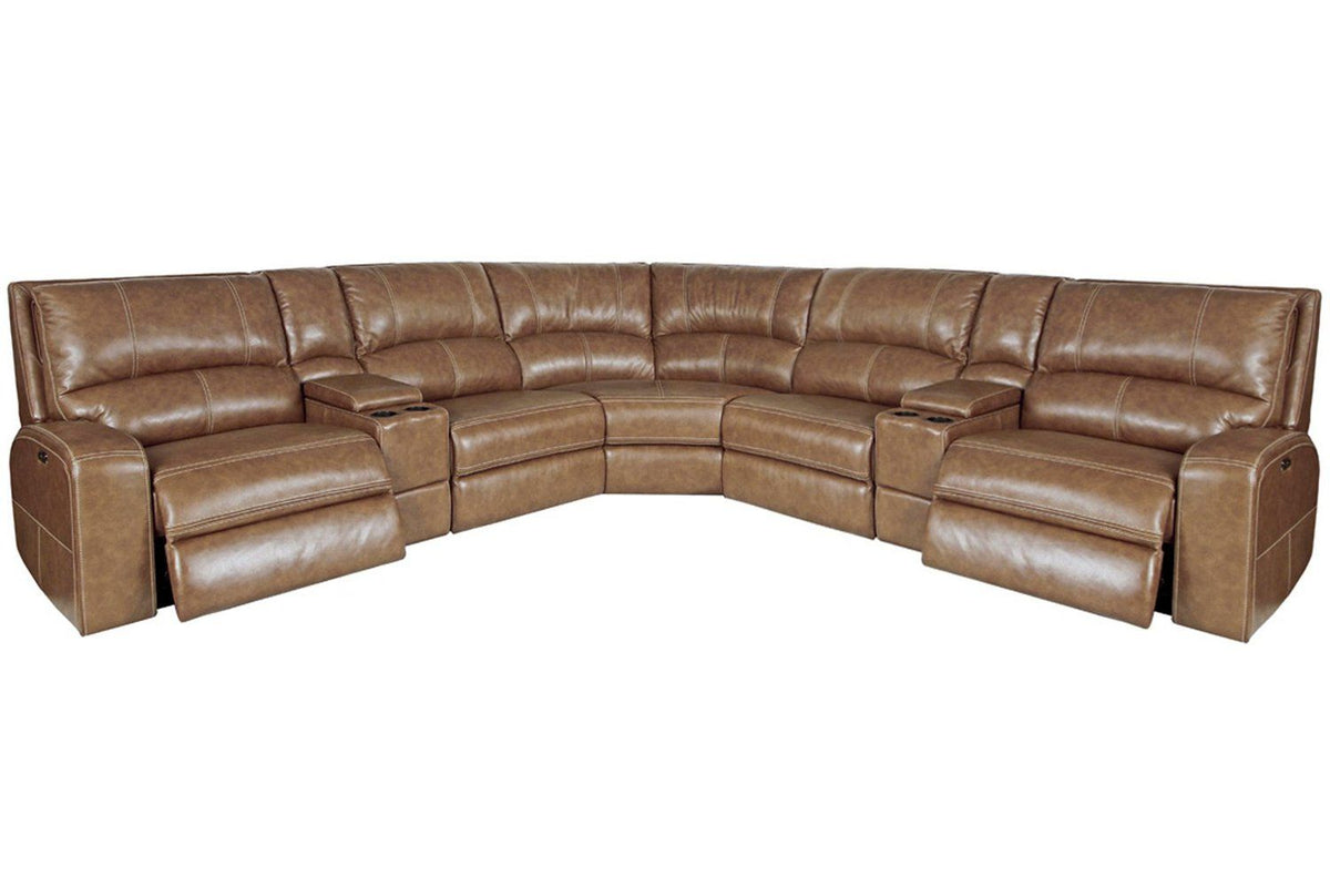 Swift - Power Reclining Sectional - R&R Furniture Gallery (Fountain Valley, CA)