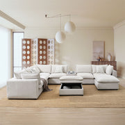Marisa - Modular Console - Beige Boucle - R&R Furniture Gallery (Fountain Valley, CA)