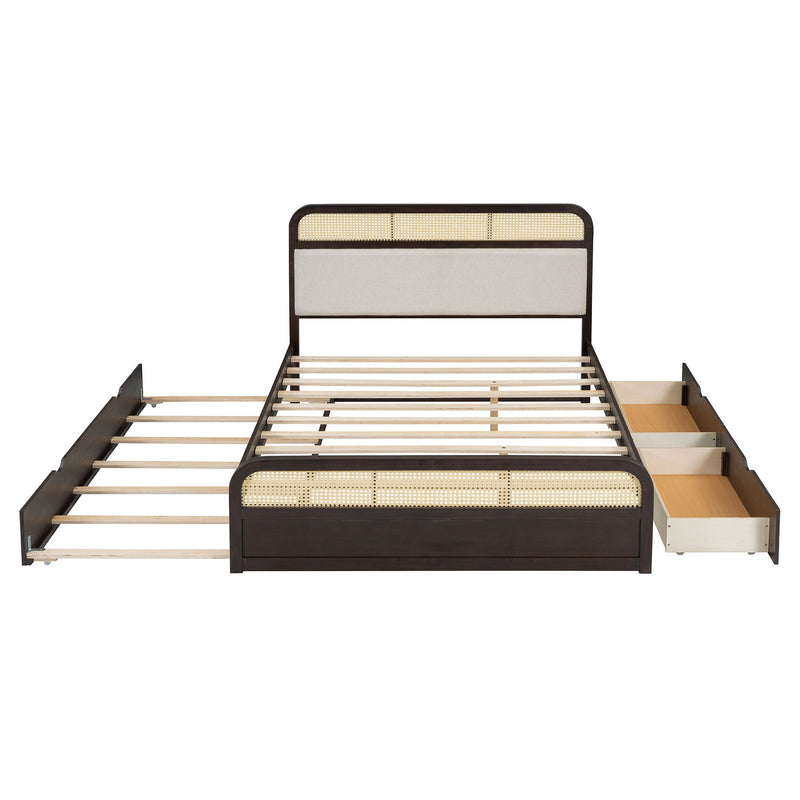 Platform Bed With Trundle And 2 Drawers - R&R Furniture Gallery (Fountain Valley, CA)