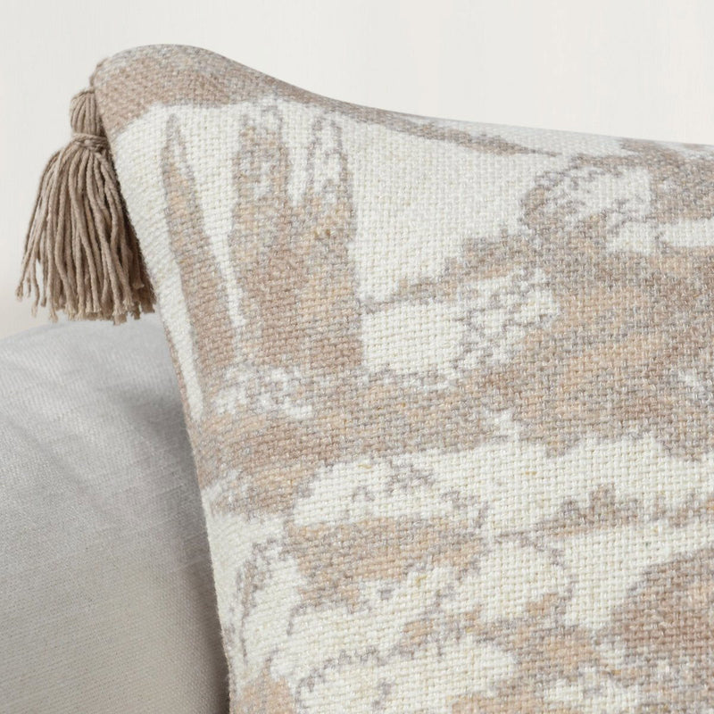 Classic Home Stonework 22x22 inch natural accent pillow with textured stone pattern for stylish home decor.