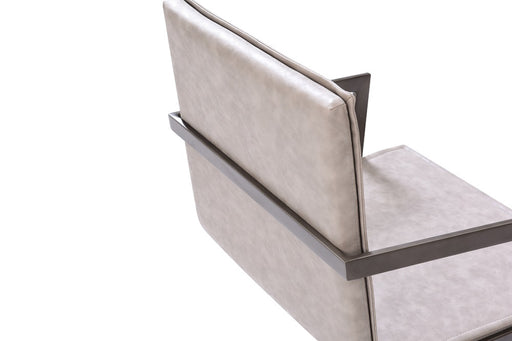 Jago - Modern White Wash Grey Dining Chair — view 2
