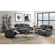 Kalen - Motion Sofa - Gray Chenille - R&R Furniture Gallery (Fountain Valley, CA)