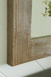 Waltleigh - Accent Mirror - Distressed Brown - R&R Furniture Gallery (Fountain Valley, CA)