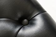 Silvie Modern Black Leatherette Dining Chair