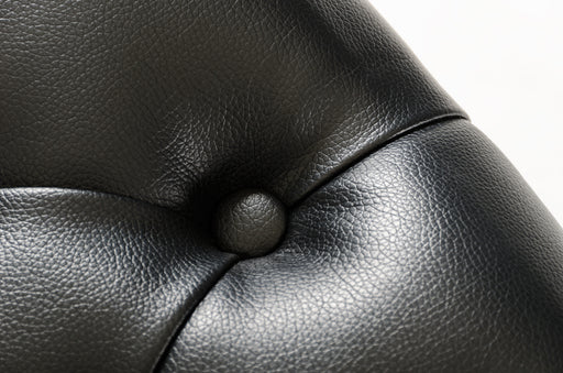 Silvie Modern Black Leatherette Dining Chair