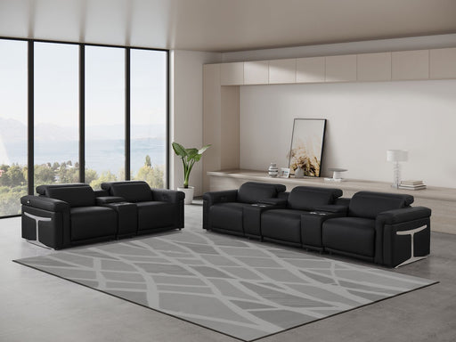 1126 - 8-Piece Modular Power Reclining Sofa & Loveseat Set In With 5 Power Recliners & Power Headrests - R&R Furniture Gallery (Fountain Valley, CA)
