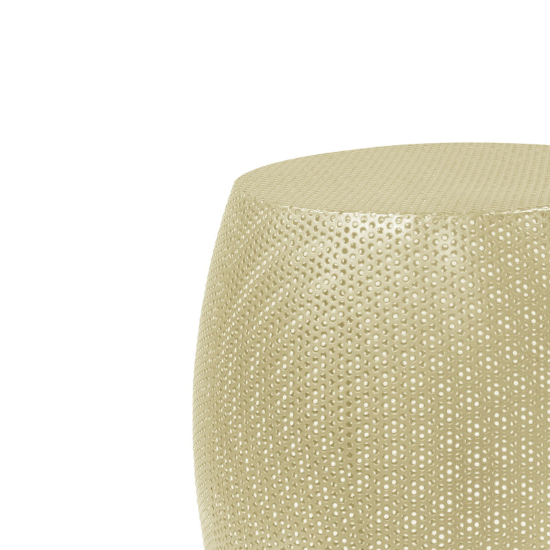Modern Round Metal Hollow Side Table Set With Openwork Design - Gold - R&R Furniture Gallery (Fountain Valley, CA)