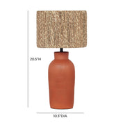 Atrani - Table Lamp - Natural / Terracotta - R&R Furniture Gallery (Fountain Valley, CA)