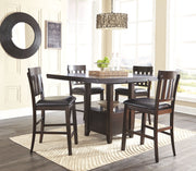 Haddigan - Upholstered Barstool (Set of 2) - Dark Brown - R&R Furniture Gallery (Fountain Valley, CA)
