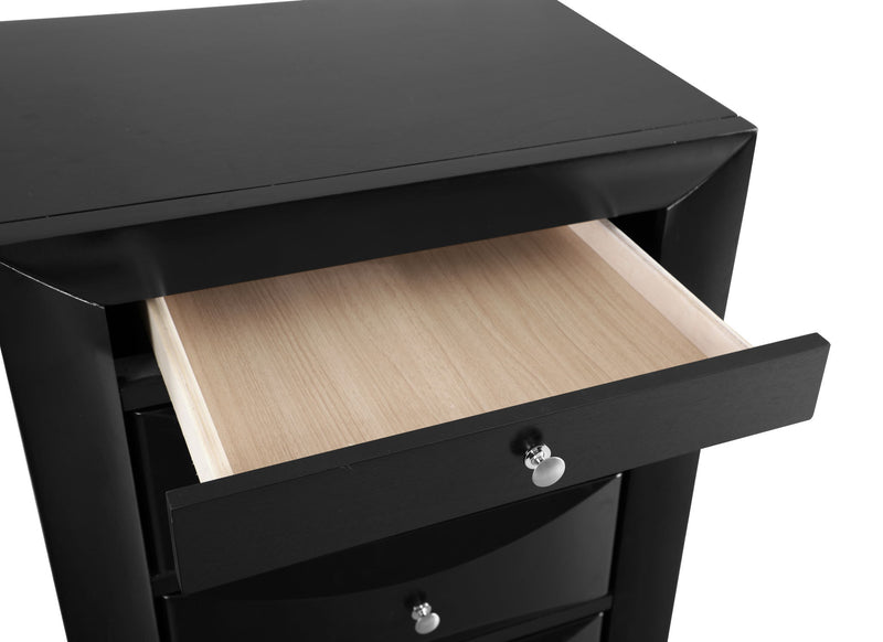 Glory Furniture Marilla 7 Drawer Lingerie Chest with wooden finish and sleek design, featuring multiple spacious drawers.