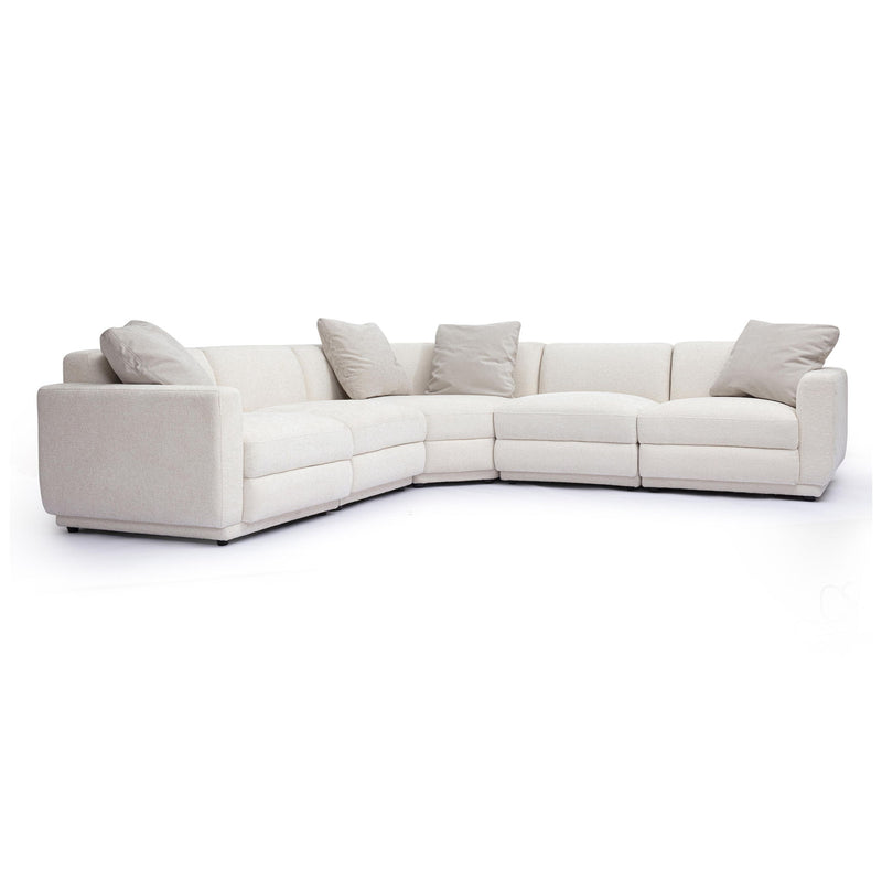 Perry - Modular L-Sectional - Cream - R&R Furniture Gallery (Fountain Valley, CA)