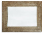 Waltleigh - Accent Mirror - Distressed Brown - R&R Furniture Gallery (Fountain Valley, CA)