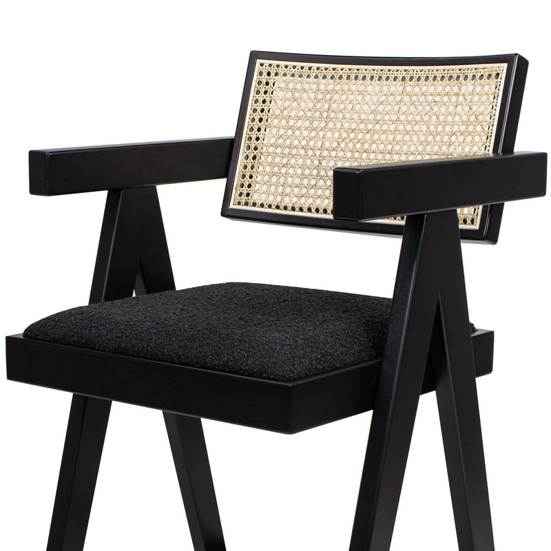 Milan - Modern Webbing Back Stool With Arms (Set of 3) - R&R Furniture Gallery (Fountain Valley, CA)