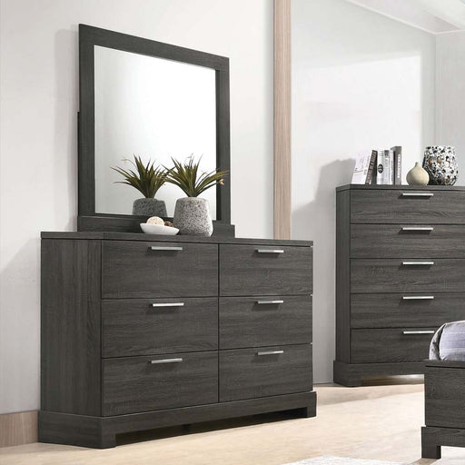 Lantha - Mirror - Gray Oak - R&R Furniture Gallery (Fountain Valley, CA)