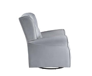 Zeger - Swivel Chair With Glider - Gray Fabric - R&R Furniture Gallery (Fountain Valley, CA)