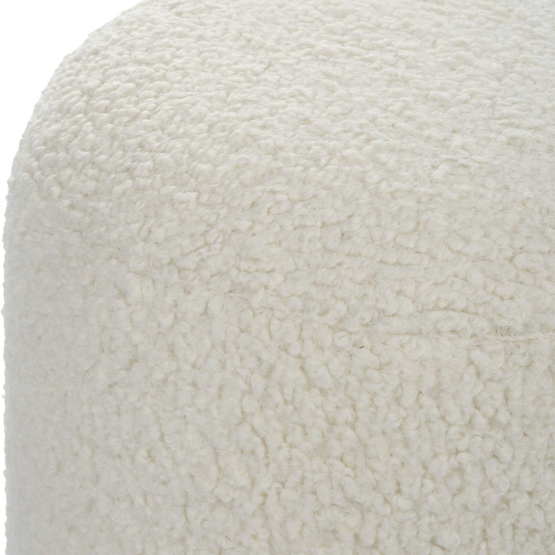 Arles - Shearling Brass Ottoman
