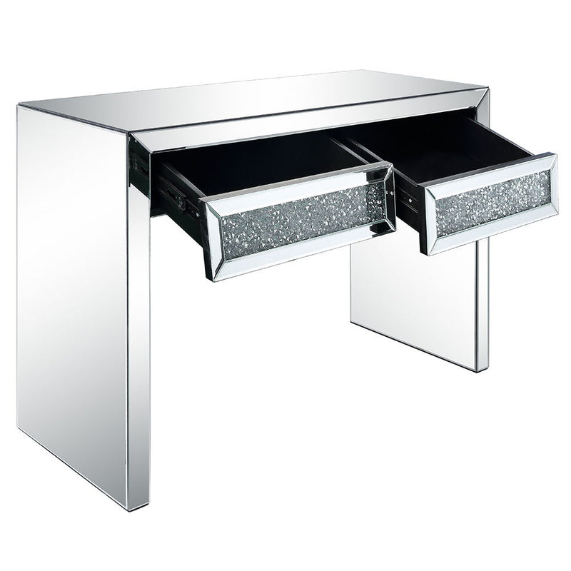 Noralie - Console Table Faux Diamonds - Mirrored - R&R Furniture Gallery (Fountain Valley, CA)
