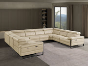 1246 - 8-Piece U-Shaped Modular Power Reclining Sectional With 4 Power Recliners And Power Headrests - R&R Furniture Gallery (Fountain Valley, CA)