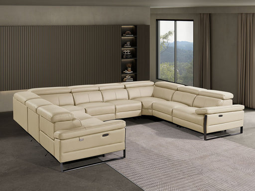 1246 - 8-Piece U-Shaped Modular Power Reclining Sectional With 4 Power Recliners And Power Headrests - R&R Furniture Gallery (Fountain Valley, CA)