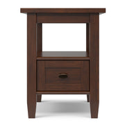 Warm Shaker - Narrow Side Table - Brown - R&R Furniture Gallery (Fountain Valley, CA)