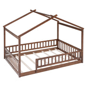 Bed House Bed Frame With Fence - R&R Furniture Gallery (Fountain Valley, CA)