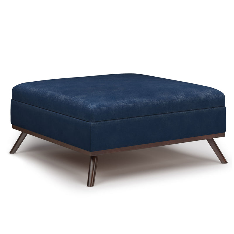 Owen - Multifunctional Square Coffee Table Storage Ottoman - R&R Furniture Gallery (Fountain Valley, CA)