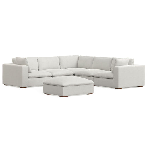 Jasmine handcrafted sofa and ottoman set by Simpli-Home, modern living room furniture with plush cushions and stylish design.