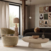 Austin - Recycled Fabric Swivel Chair - R&R Furniture Gallery (Fountain Valley, CA)