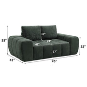 Medwin - Loveseat - Green - R&R Furniture Gallery (Fountain Valley, CA)