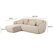 Misty - Boucle Sectional - R&R Furniture Gallery (Fountain Valley, CA)