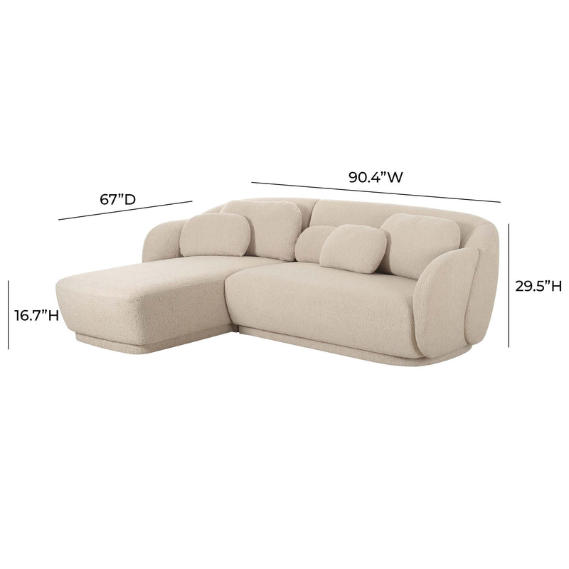 Misty - Boucle Sectional - R&R Furniture Gallery (Fountain Valley, CA)
