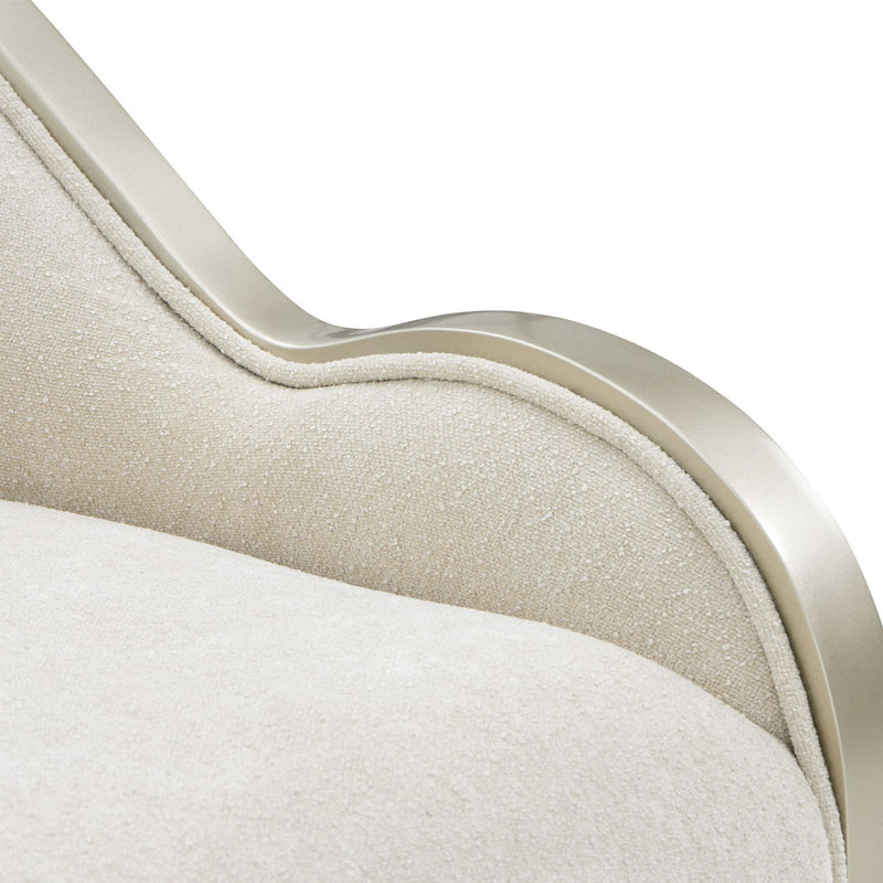 La Marisia - Chenille Accent Chair - Tranquil / Light Champagne - R&R Furniture Gallery (Fountain Valley, CA)