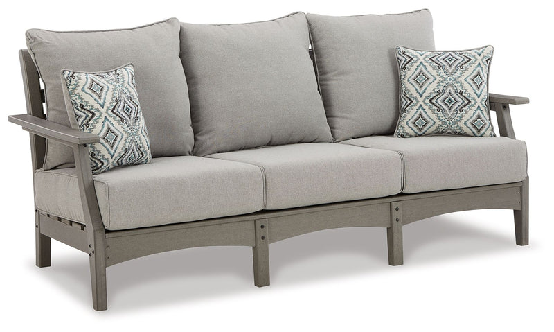 Visola - Sofa with Cushion - Gray - R&R Furniture Gallery (Fountain Valley, CA)