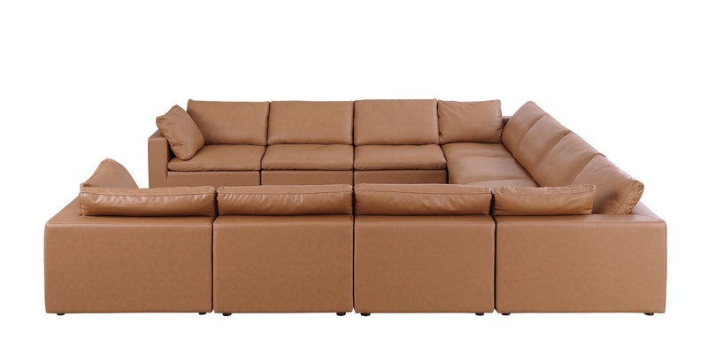 1100 - 10-Piece U-Shaped Sectional In Top-Grain Italian Leather