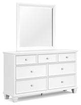 Fortman - Dresser And Mirror - White - R&R Furniture Gallery (Fountain Valley, CA)