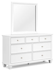 Fortman - Dresser And Mirror - White - R&R Furniture Gallery (Fountain Valley, CA)