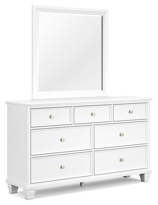 Fortman - Dresser And Mirror - White - R&R Furniture Gallery (Fountain Valley, CA)