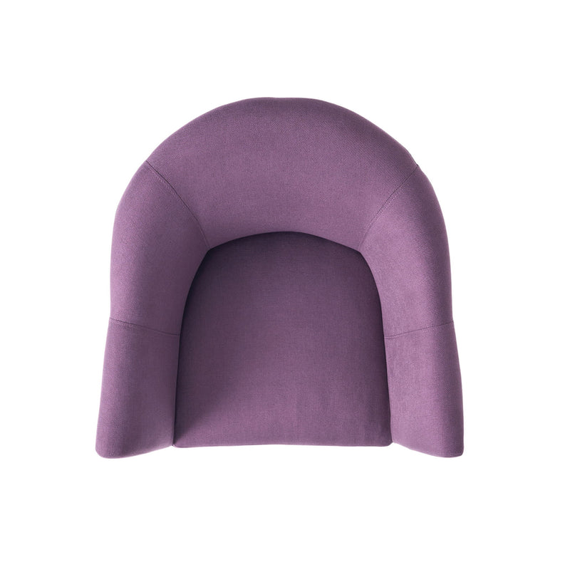 Noble House fabric arm chair with plum upholstery, wooden legs, and cushioned seat for comfortable seating.