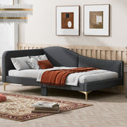 Upholstered Daybed With Headboard And Armrest, Support Legs - R&R Furniture Gallery (Fountain Valley, CA)