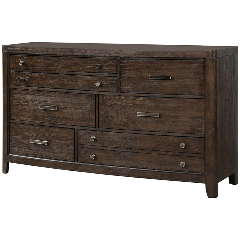 Dresser Cedar Lined Bottom Drawers - Antique Brown - R&R Furniture Gallery (Fountain Valley, CA)