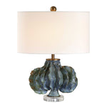 Ruffle Up - Table Lamp - Blue Green