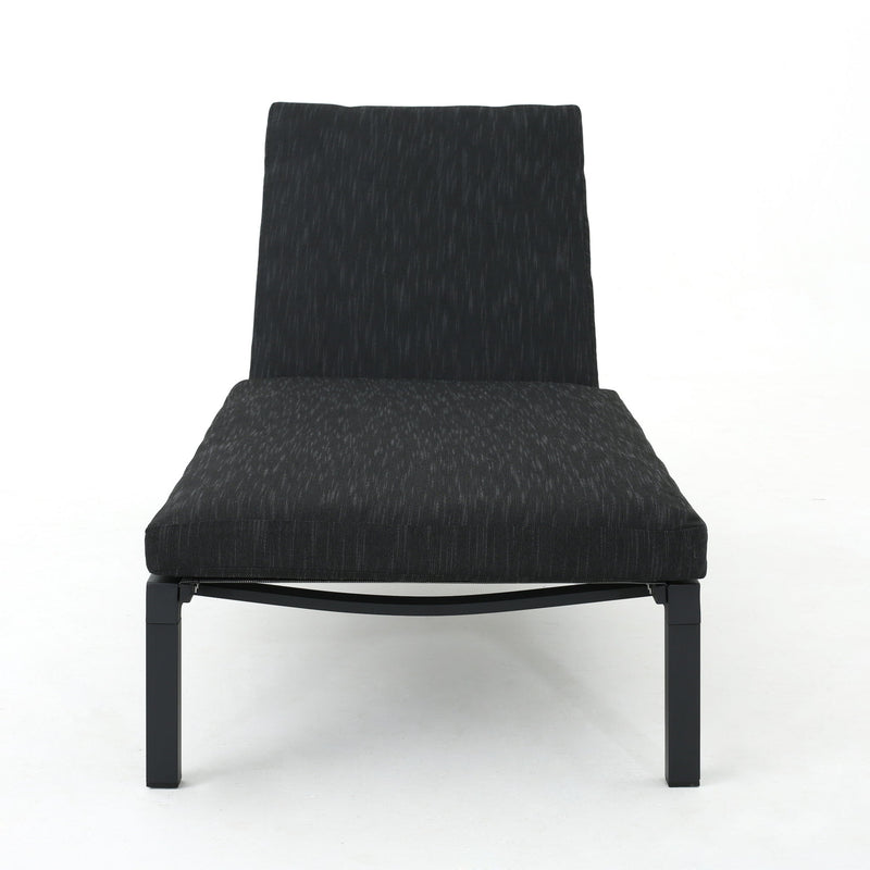 Modern Chaise Lounge With Wate Resistant Fabric Cushions - R&R Furniture Gallery (Fountain Valley, CA)