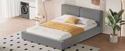 Upholstered Platform Bed, Grounded Bed With Solid Frame - R&R Furniture Gallery (Fountain Valley, CA)
