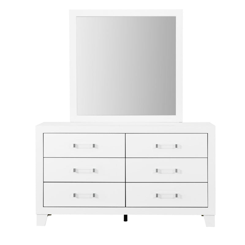 Omoda - Mirror - White - R&R Furniture Gallery (Fountain Valley, CA)
